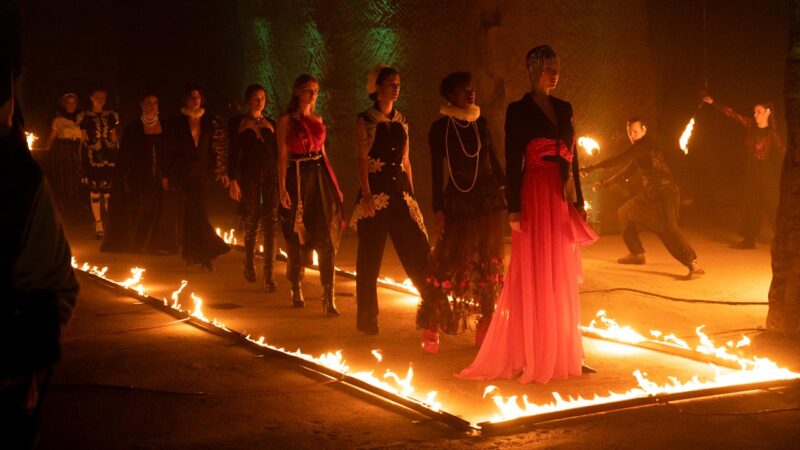 Tüzes kifutót kaptak a modelljelöltek - Fotó: Sajtószoba