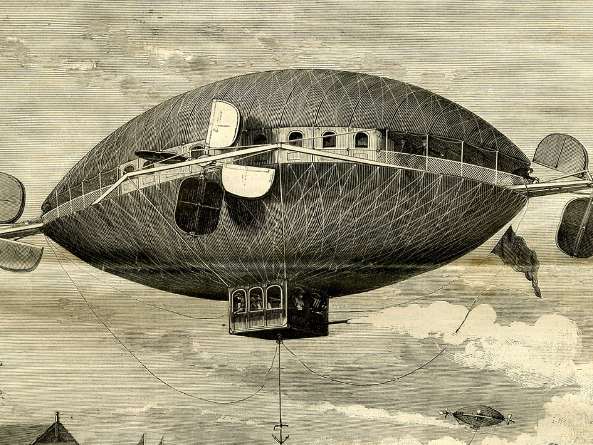 Léghajó a 19. század végéről (forrás: Wikipedia)