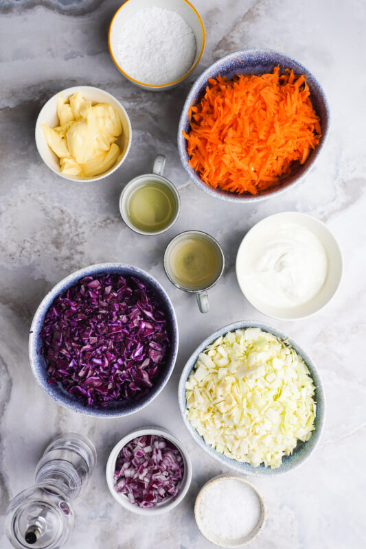 Coleslaw-előkészületek