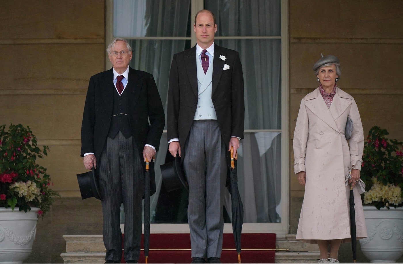 Vilmos herceg, valamint Gloucester hercege és hercegnője.