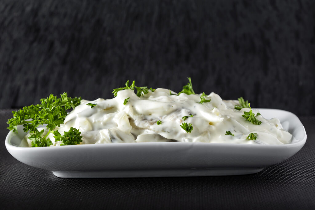 Tejfölös lengyel hering