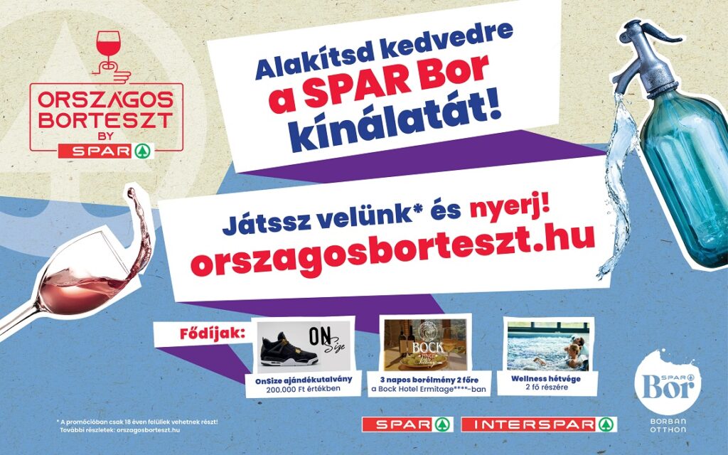 Országos bortesztet indít a SPAR, a Te véleményed is számít!