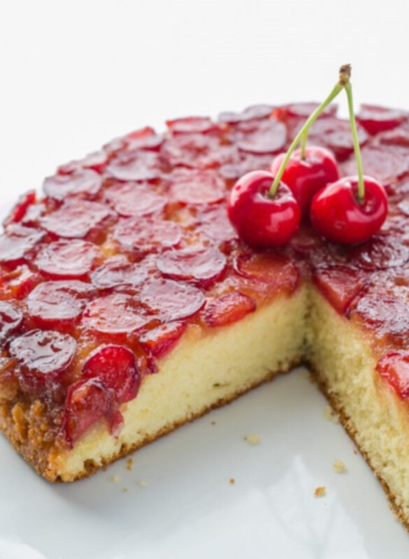 Fordított cseresznyés pite