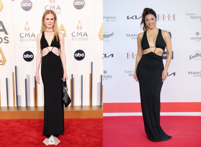 Eva Longoria és Nicole Kidman egyforma ruhában