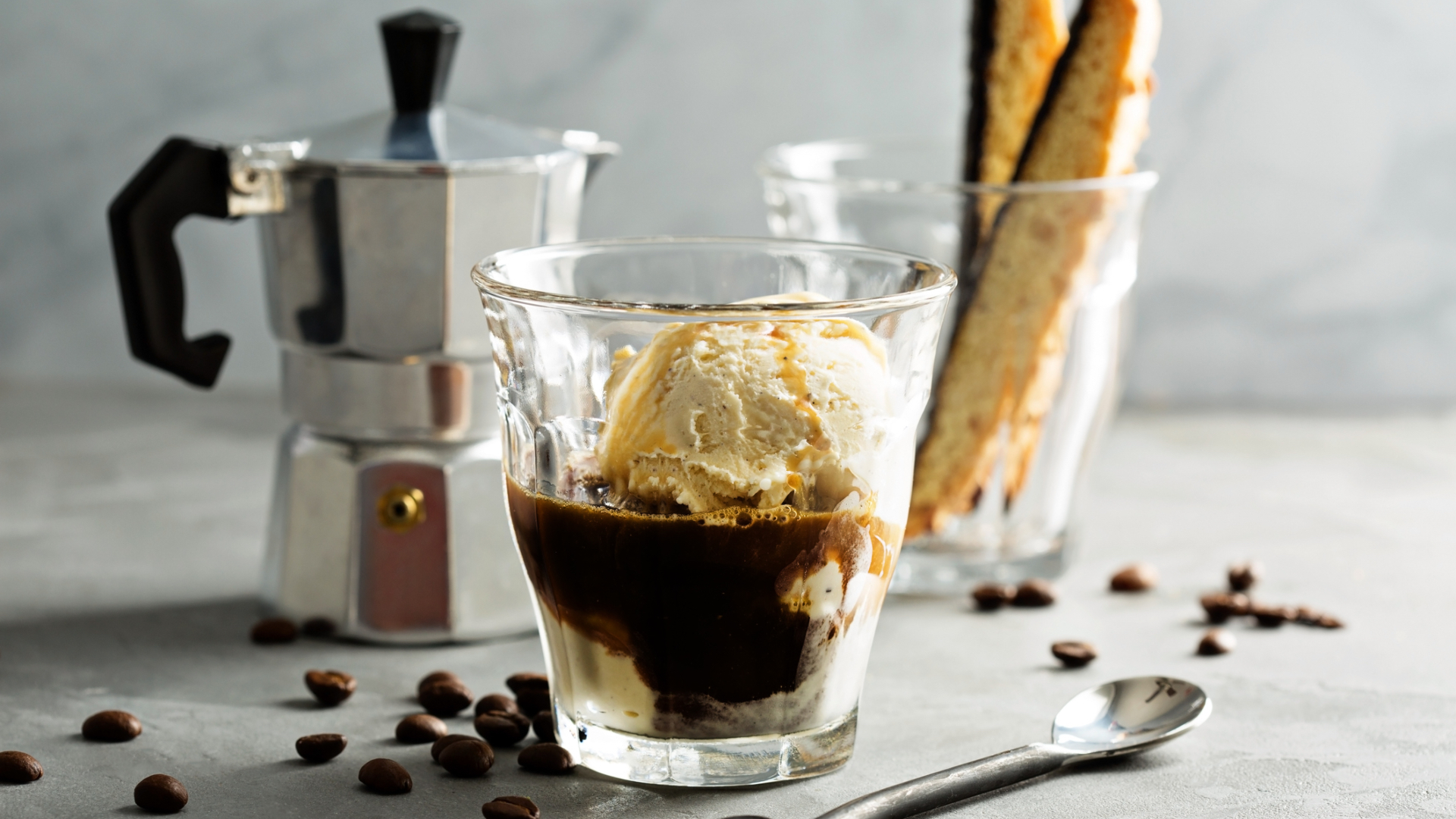 Affogato al caffè