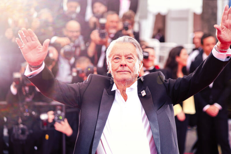 Alain Delon a Cannes-i Filmfesztiválon 2019-ben - Fotó: Laurent KOFFEL/Gamma-Rapho via Getty Images