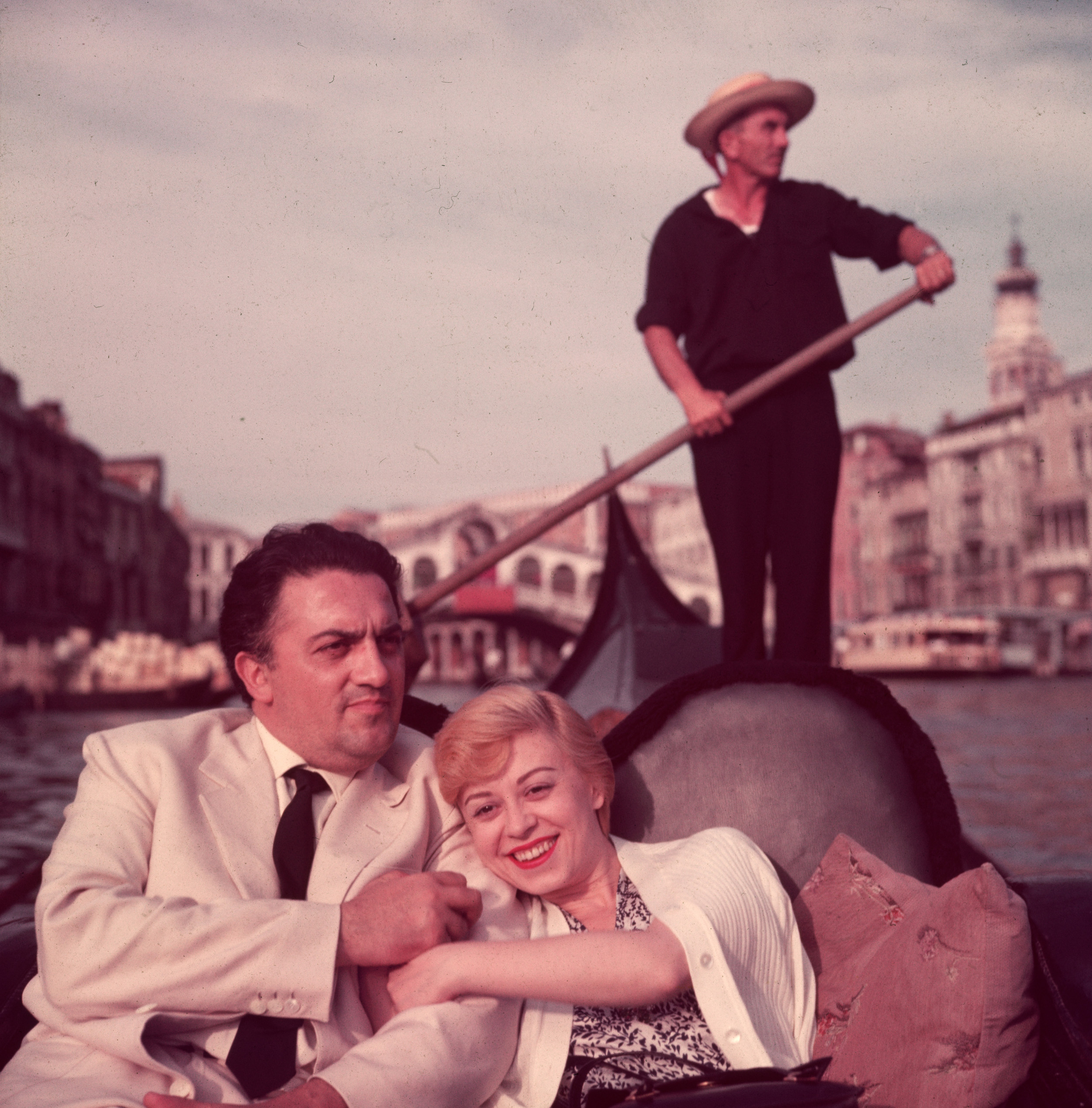 Federico Fellini és felesége Giulietta Masina