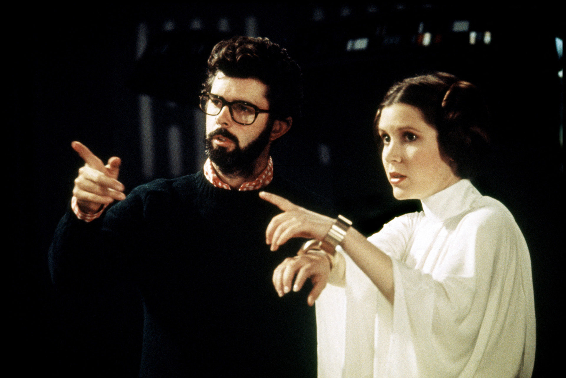 Georges Lucas és Carrie Fisher