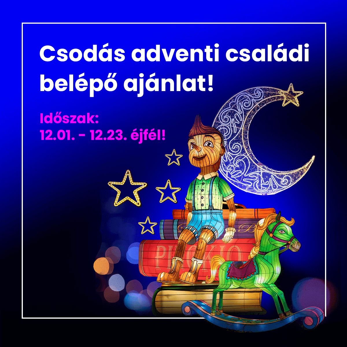 Garden of Lights – kedvezményes családi belépők Advent alkalmából!