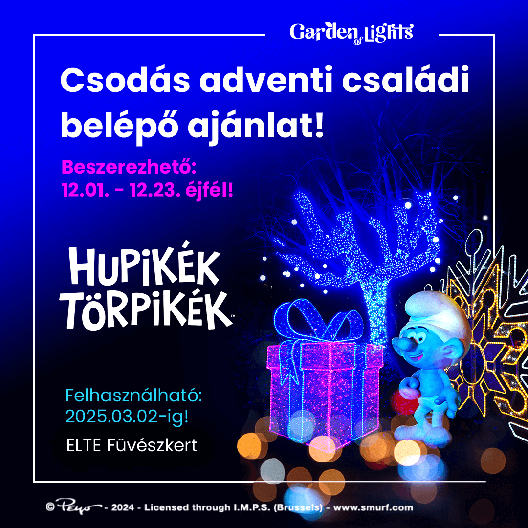 Garden of Lights – kedvezményes családi belépők Advent alkalmából!