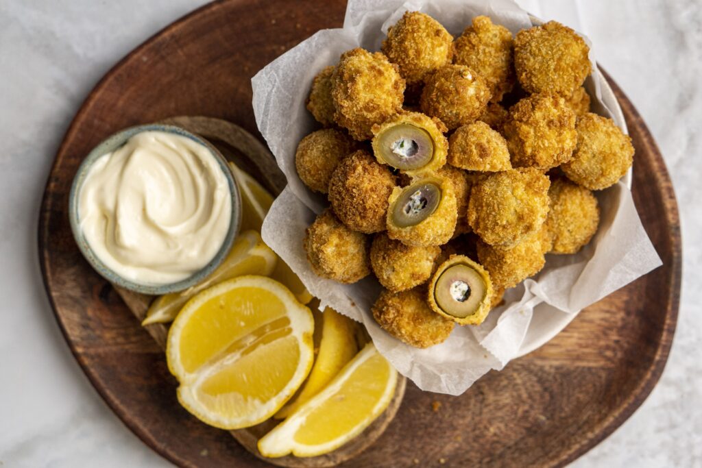 Töltött-rántott olajbogyó