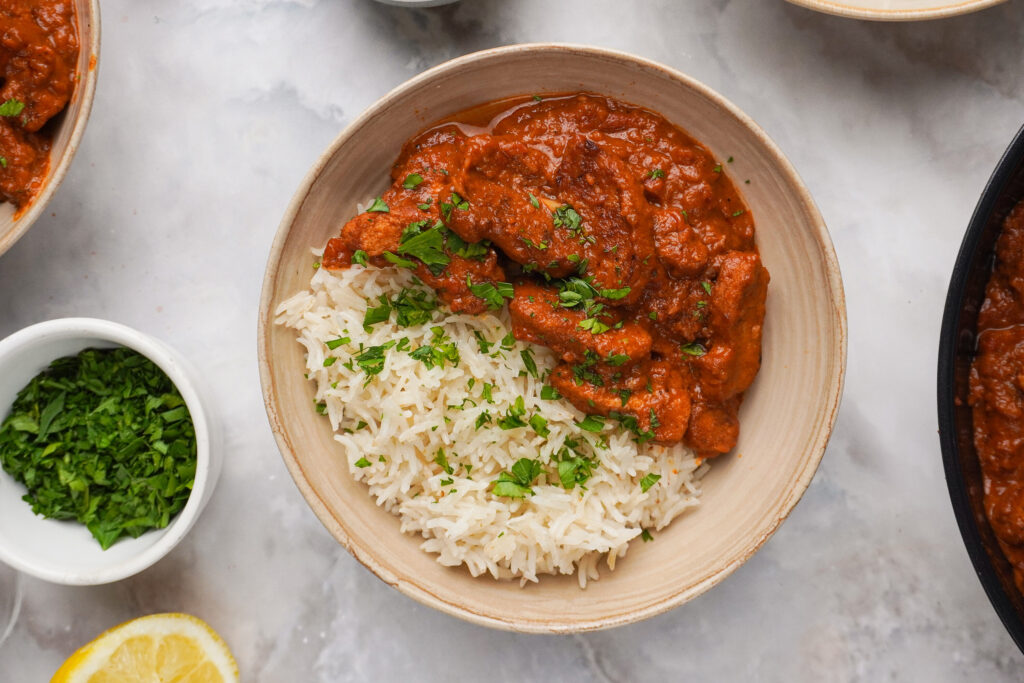 Vegán tikka masala