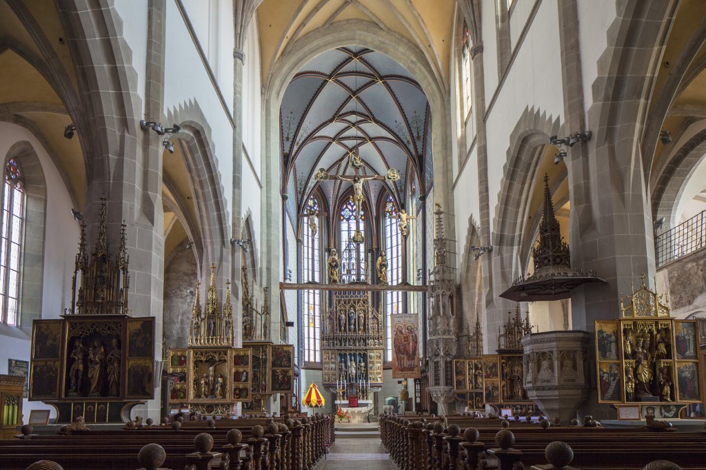 Interior of Basilica of St. Egidius, Bardejov, UNESCO World Heritage Site, Presov Region, Slovakia, Europe (Photo by Ian Trower / Robert Harding Premium / robertharding via AFP)