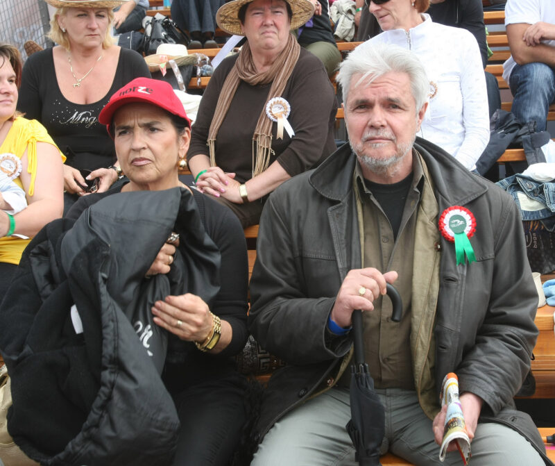 Oszter Sándor és felesége, Failoni Donatella a 2009-es Nemzeti Vágtán - Fotó: Szabolcs László / Fotócentrál