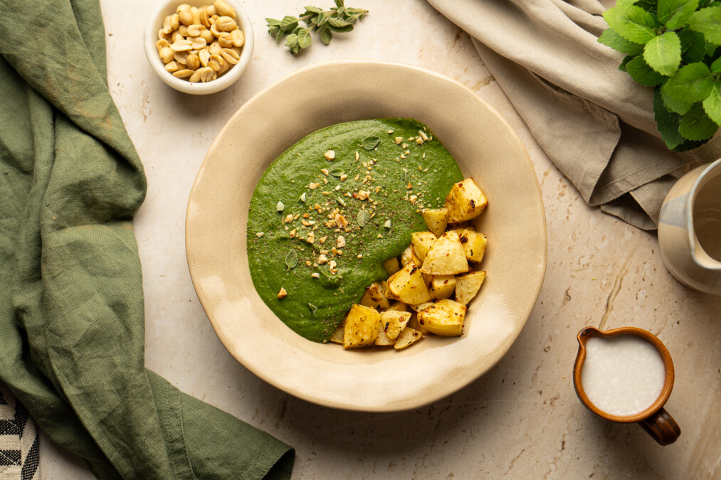 Vegán spenótfőzelék