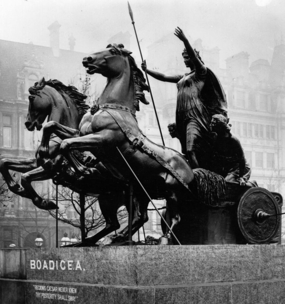 Boudica szobra Londonban (fotó: Hulton Archive/Getty Images)