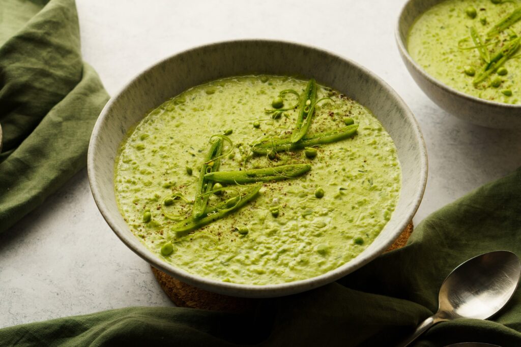 Krémes zöldborsófőzelék