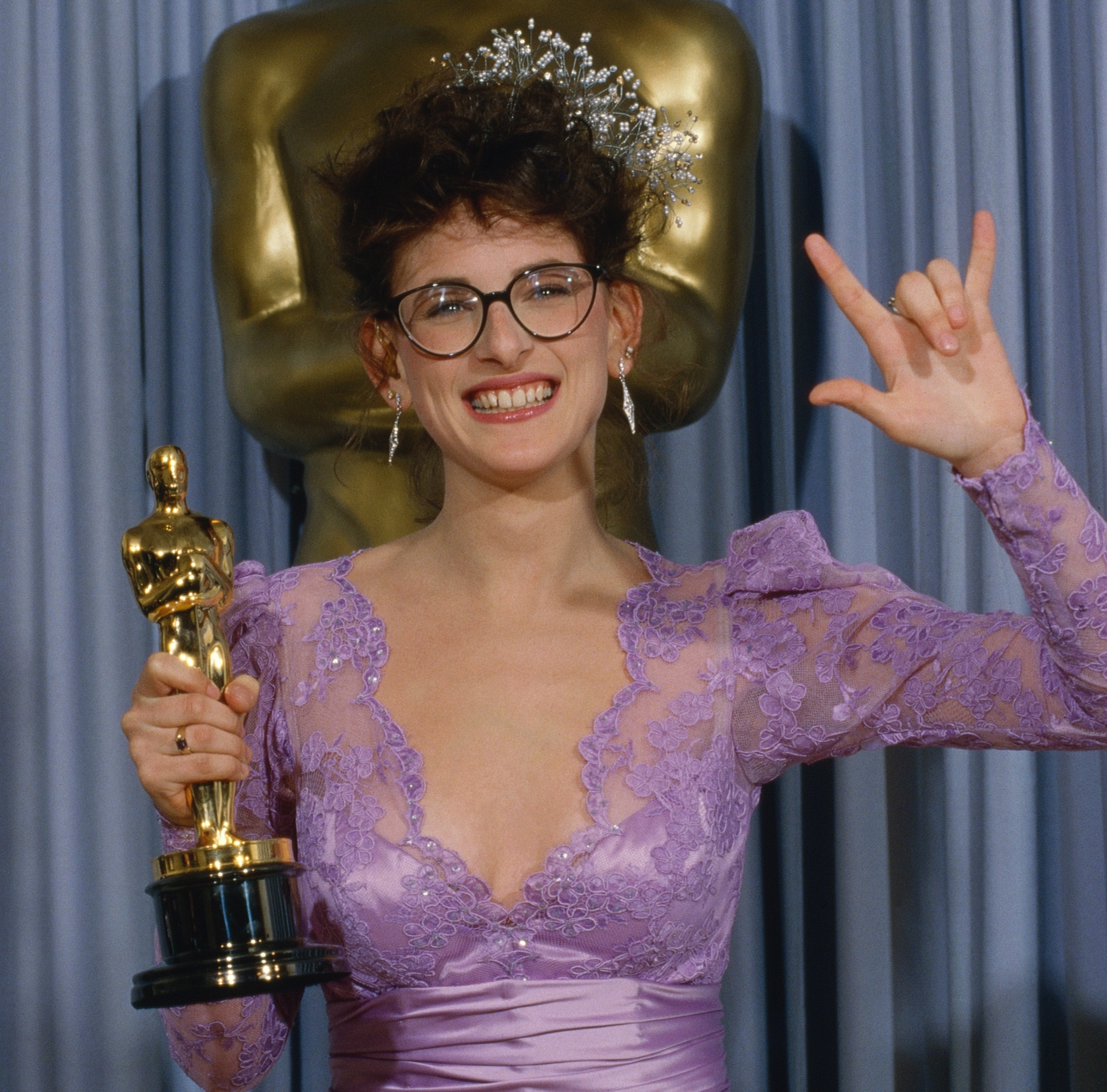 Marlee Matlin az Oscar-gálán