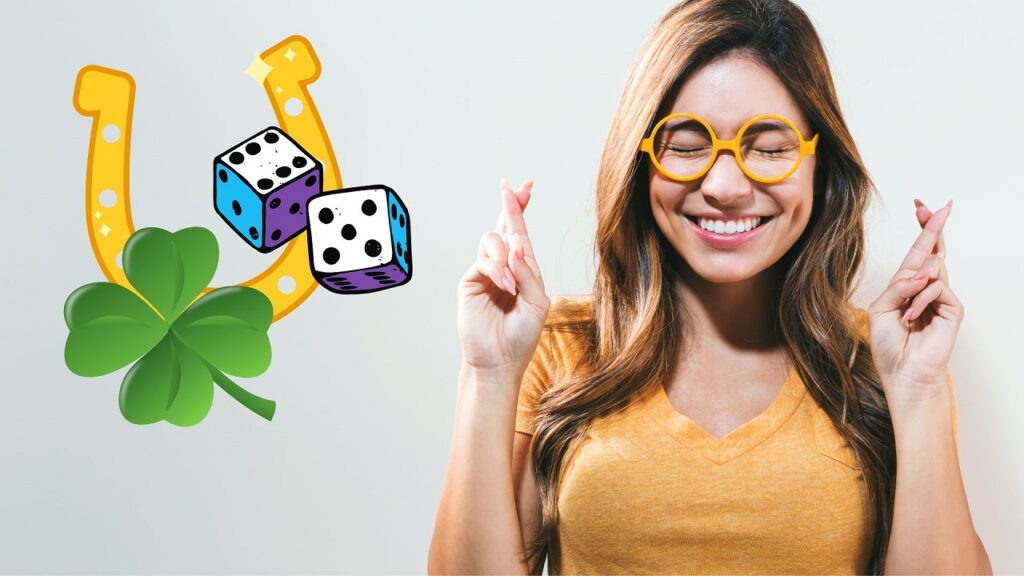 Szerencsés nő örül