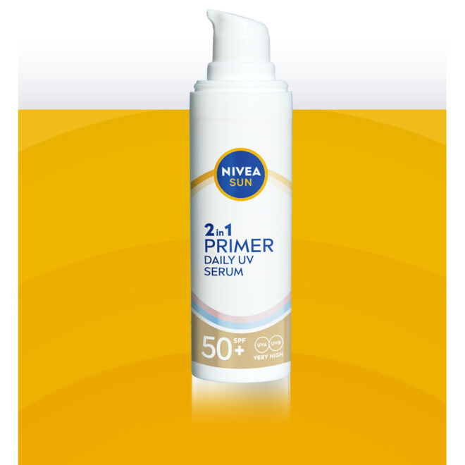 Fényvédő a bőrápolási, rutinban, NIVEA SUN 2in1 Primer Fényvédő Szérum (Fotó: NIVEA)