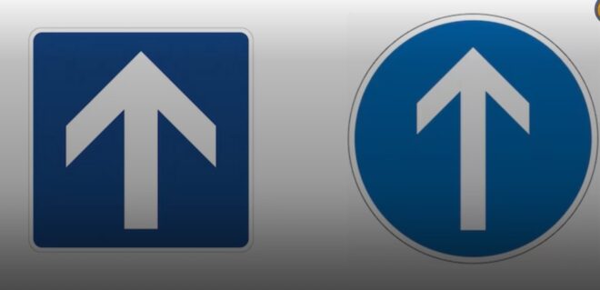 Ez a két közlekedési tábla szinte ugyanolyan, mégis nagy a különbség köztük