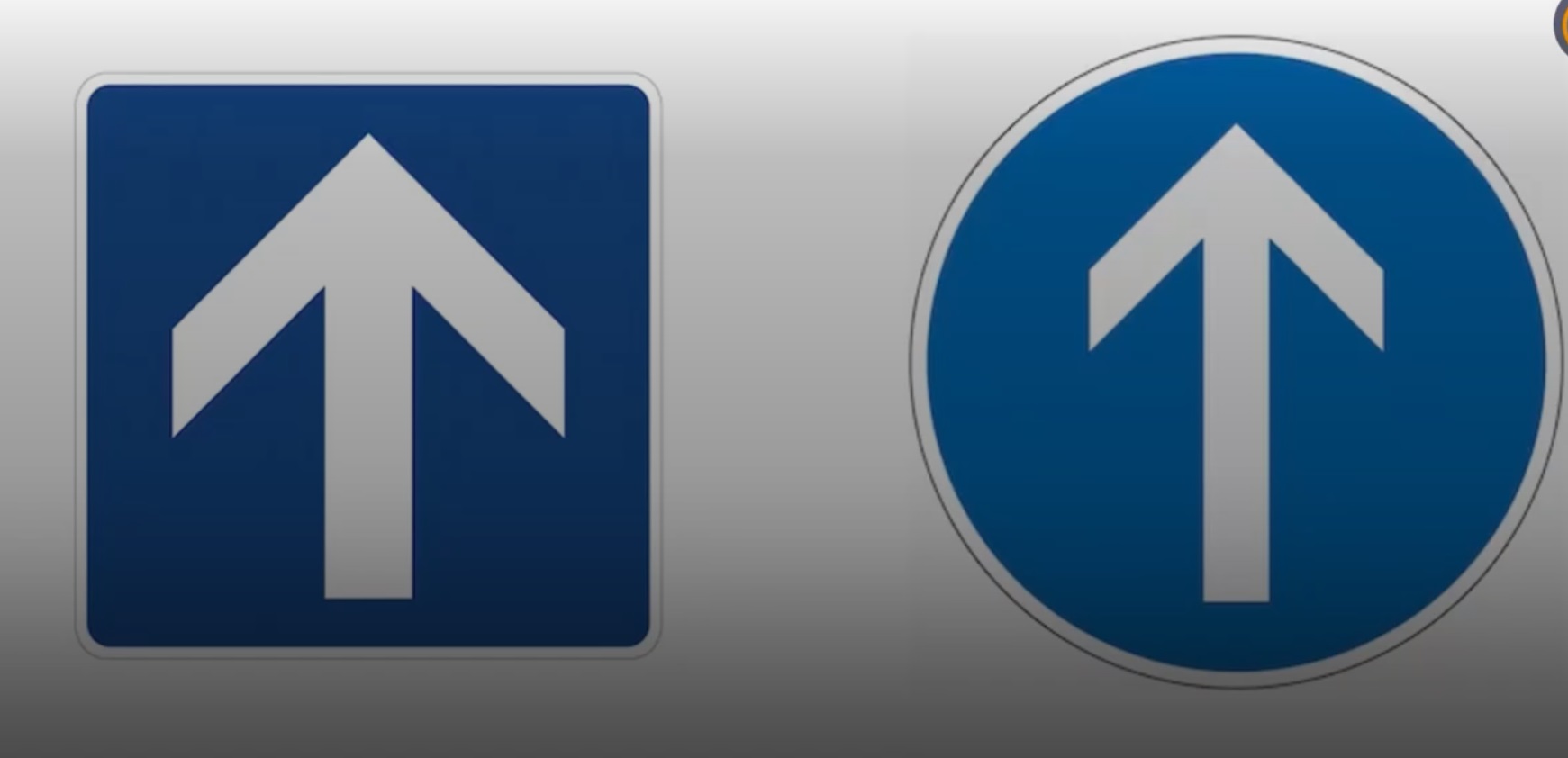 Ez a két közlekedési tábla szinte ugyanolyan, mégis nagy a különbség köztük