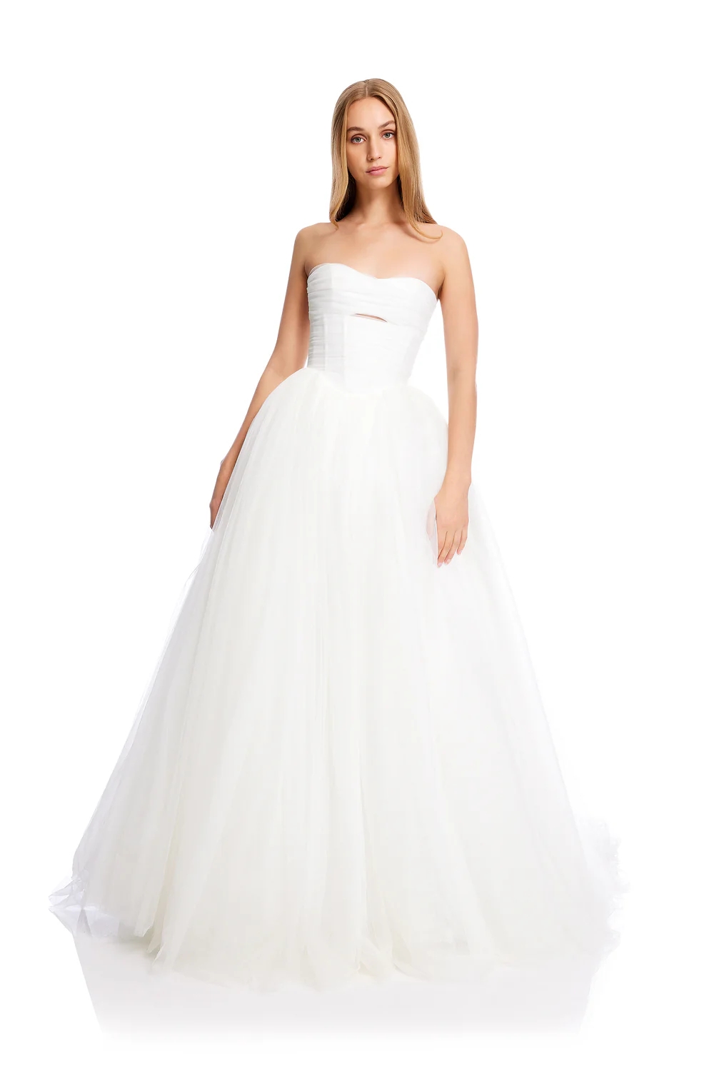 Tüllszoknyás menyasszonyi ruha