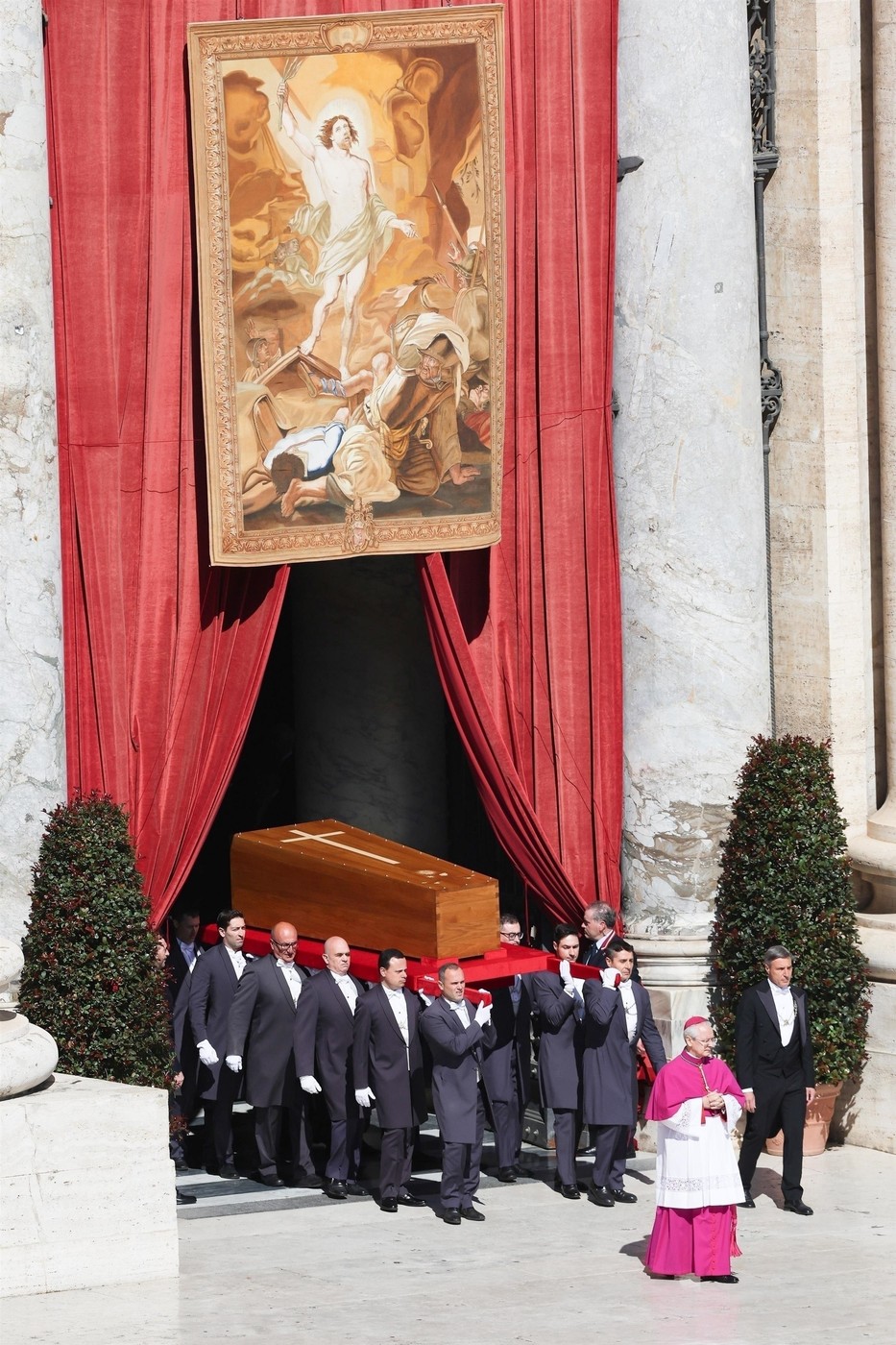 Ferenc pápa temetése (fotó: Profimedia)