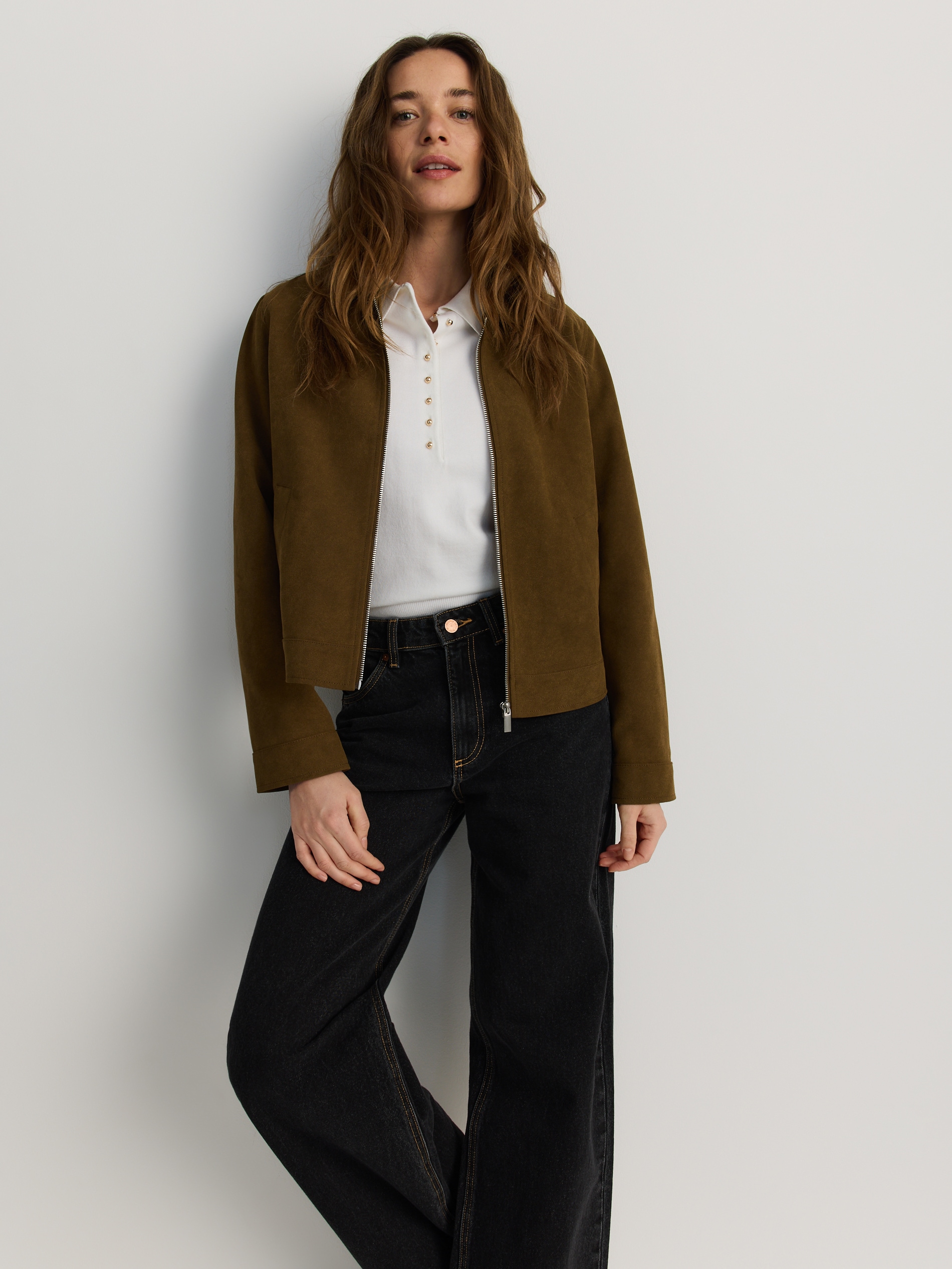 Minimalista bőrdzseki