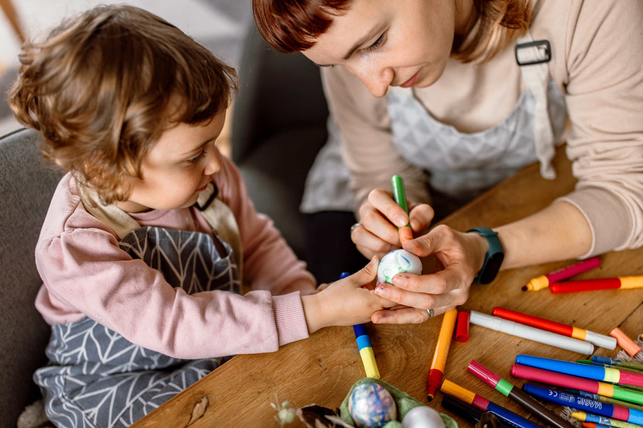 Tojásfestés filctollal