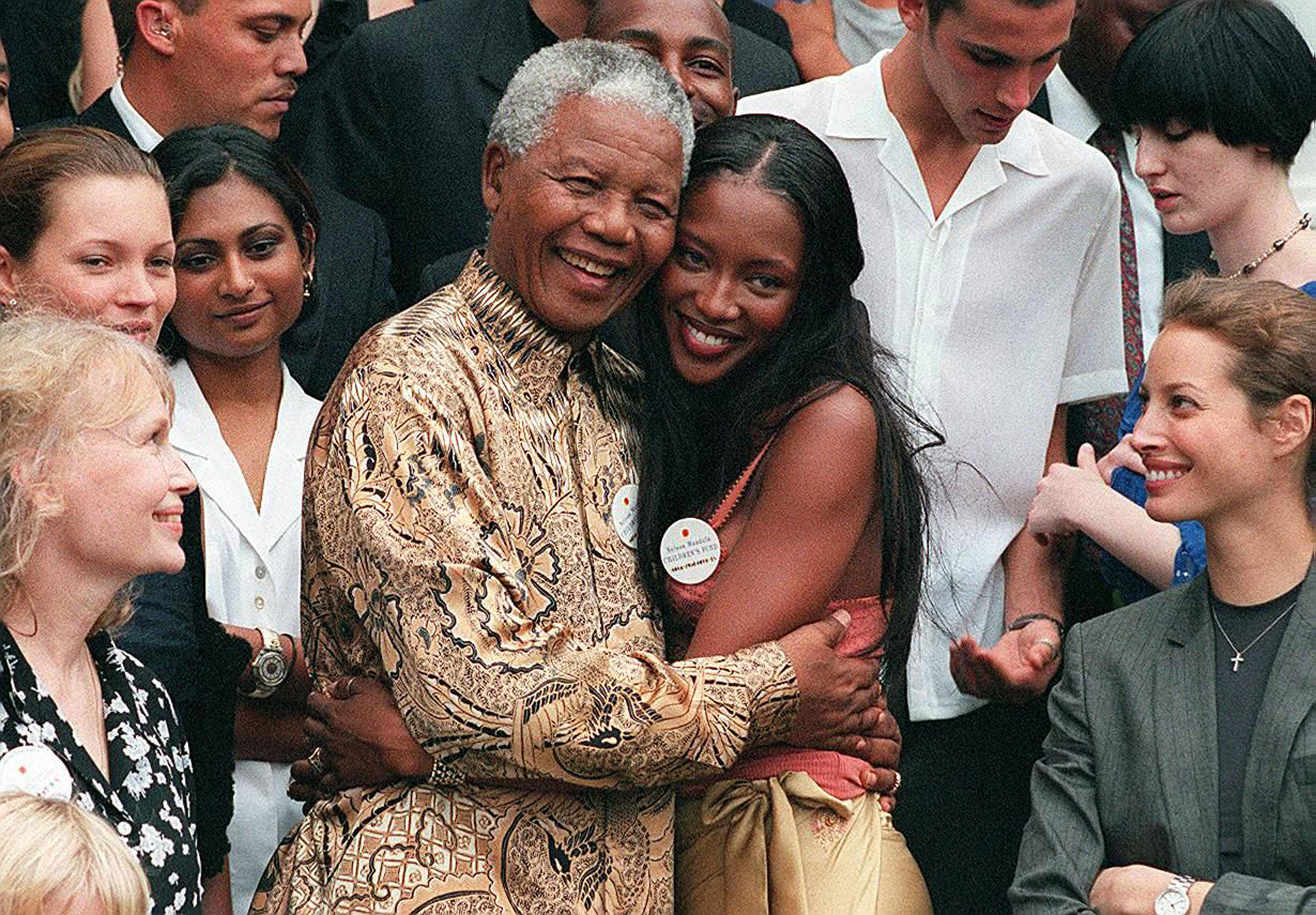 Nelson Mandela és Naomi Campbell