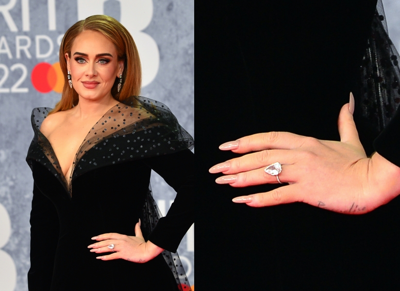 Adele eljegyzési gyűrűje