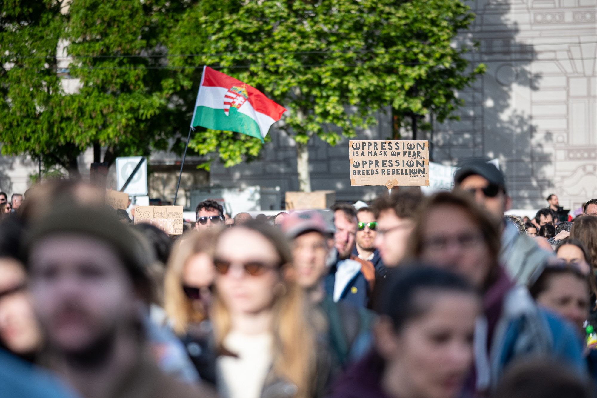 Tüntetés az átláthatósági törvény ellen