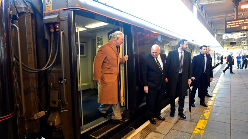 királyi vonat - fotó: Rebecca Naden - WPA Pool / Getty Images)