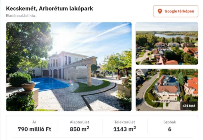 Ennyiért árulja fényűző otthonát Balogh Levente, a Szentkirályi-vezére