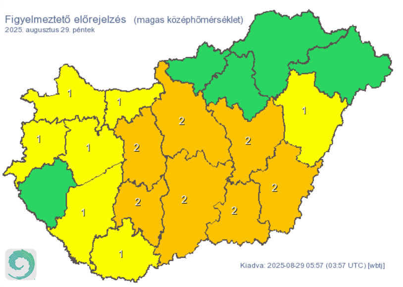 Óriási fordulatot vesz az időjárás, 10 vármegyére adtak ki figyelmeztetést, zuhog majd az eső - térképen mutatjuk