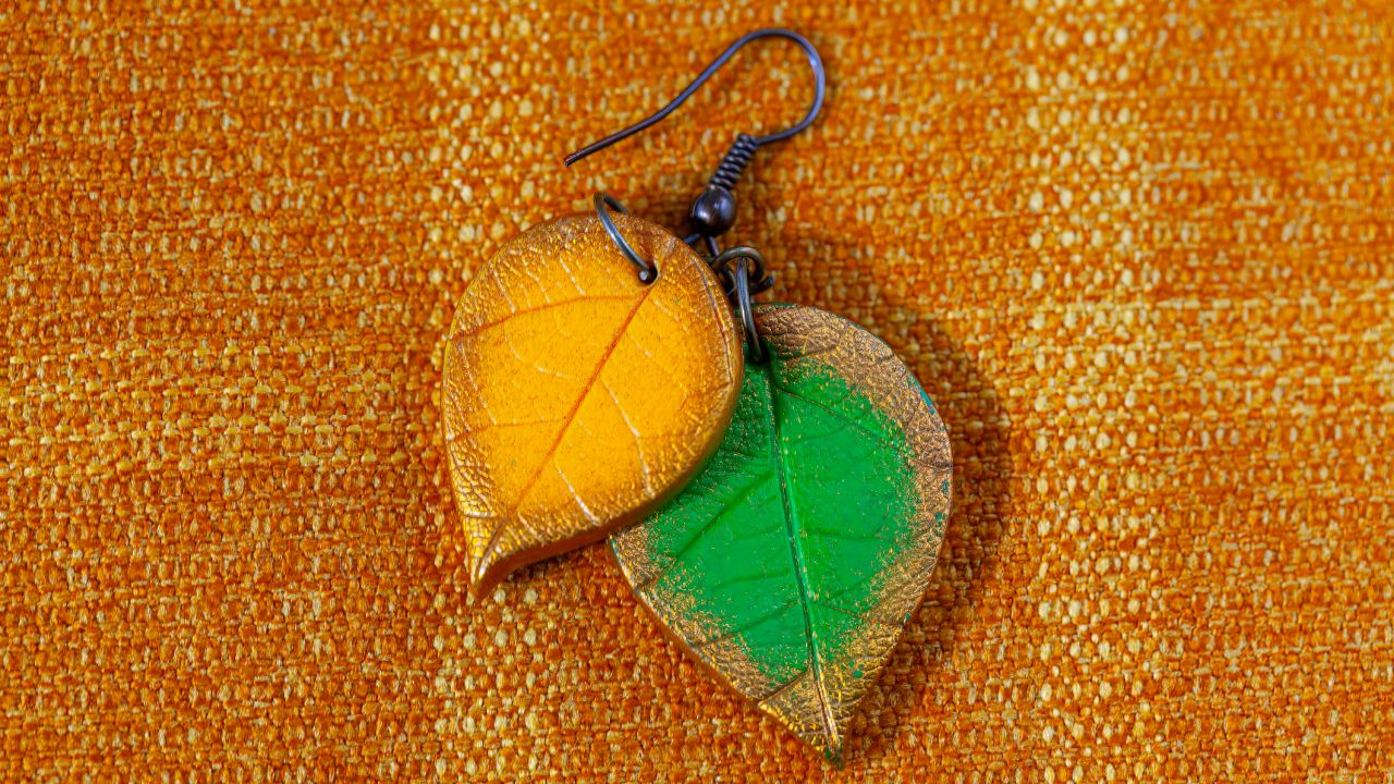 Levél alakú fülbevaló