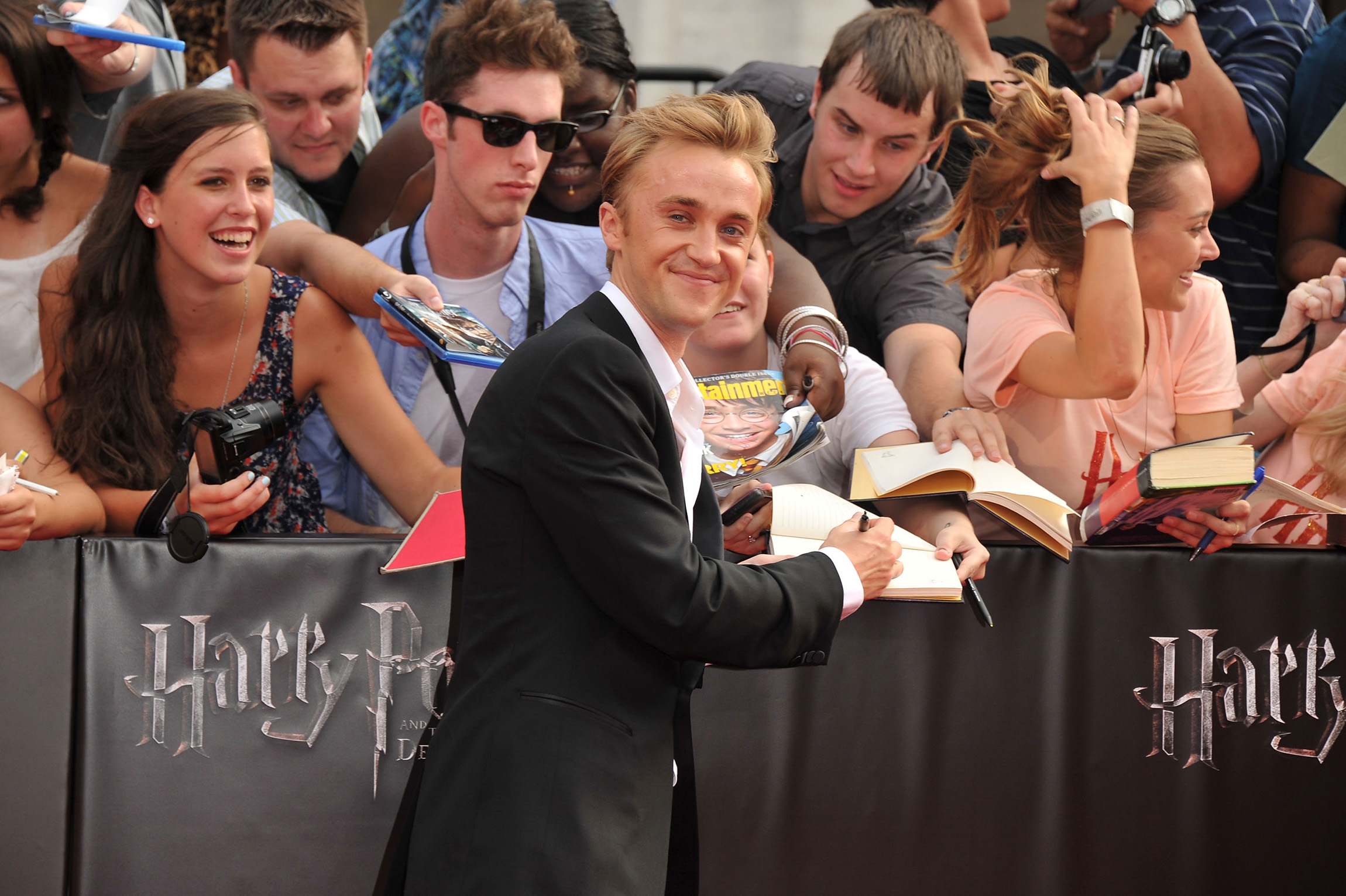 Tom Felton a Harry Potter rajongókkal