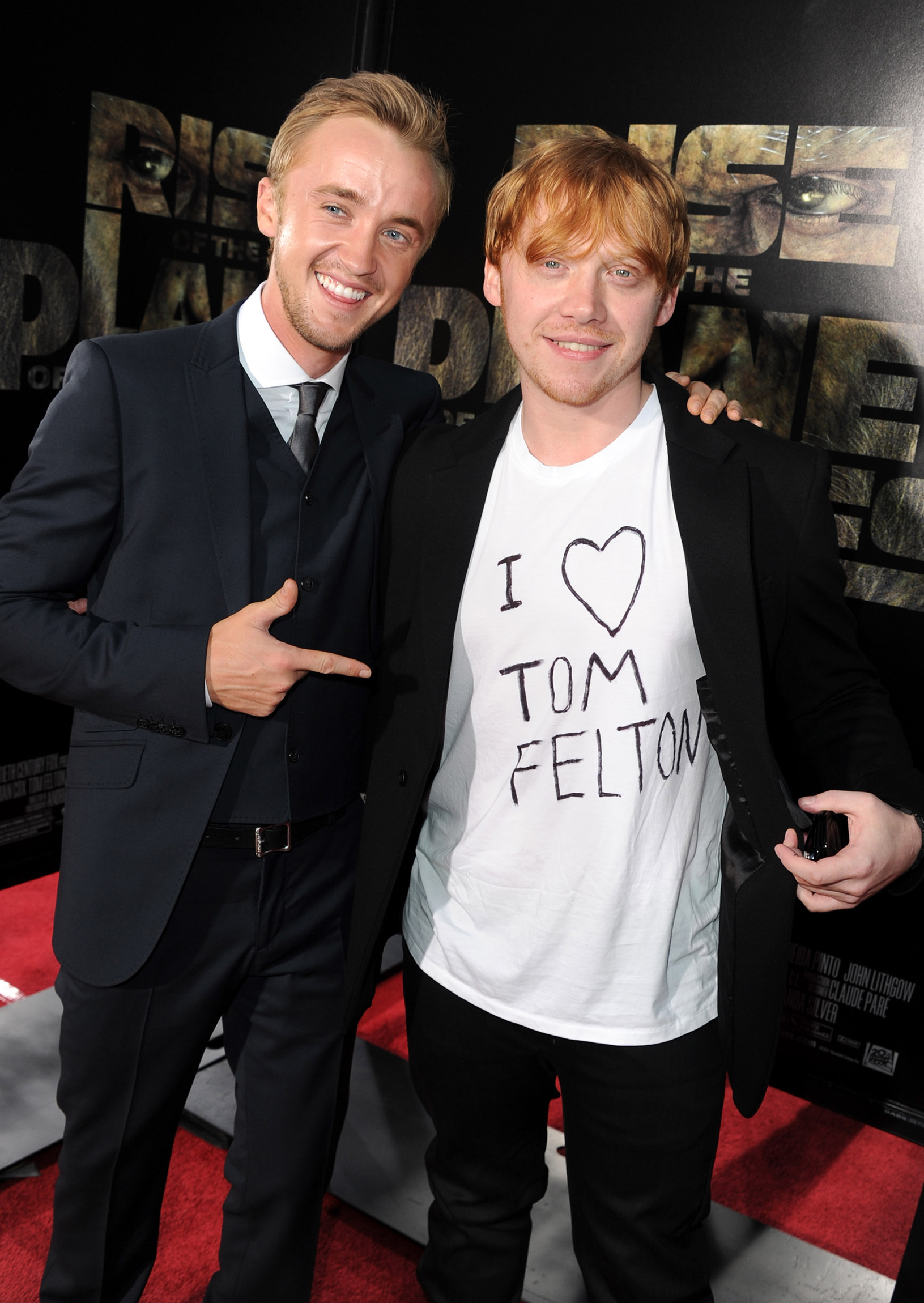Tom Felton és Rupert Grint