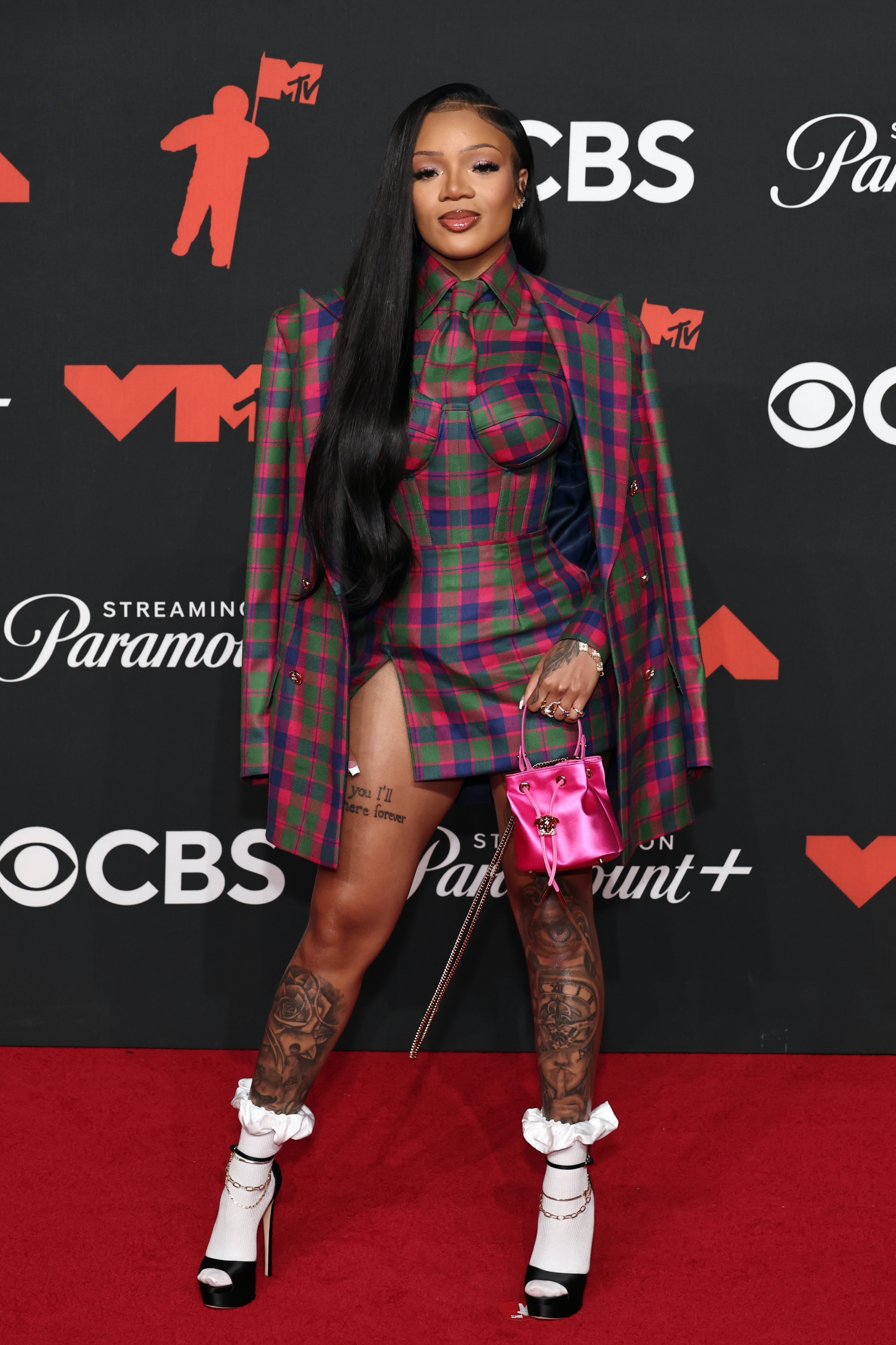 GloRilla a 2025-ös MTV VMA gála vörös szőnyegén