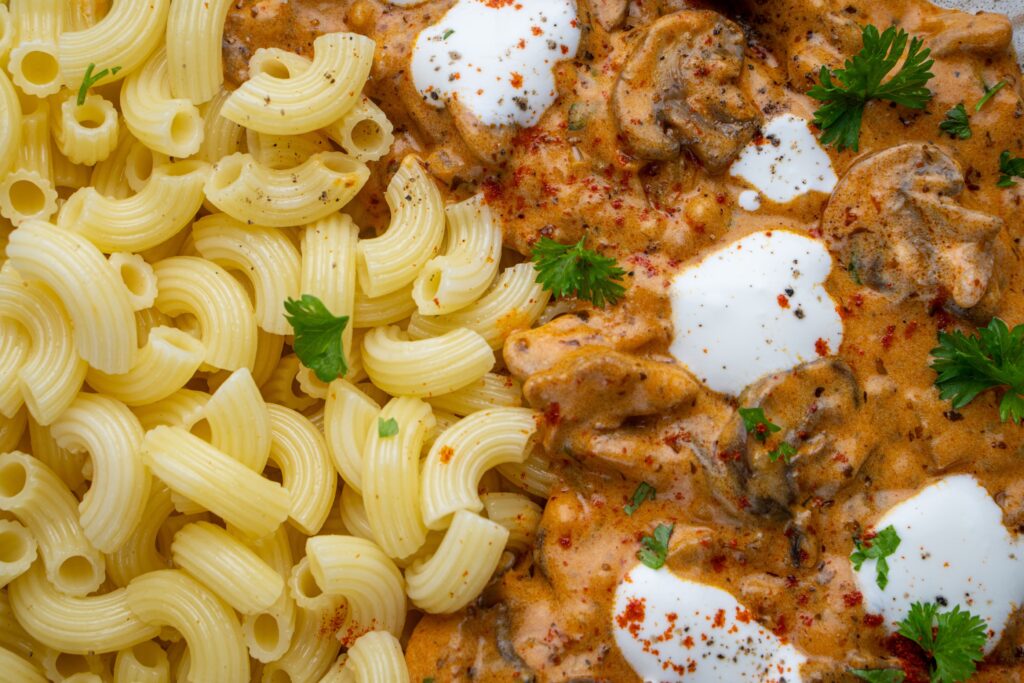 Gombás borjútokány