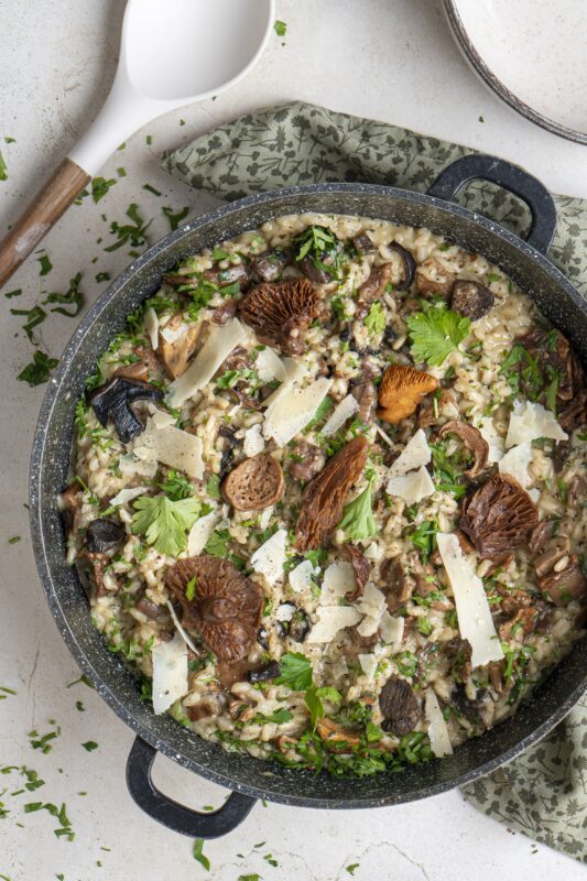 Illatos, erdei gombás rizottó