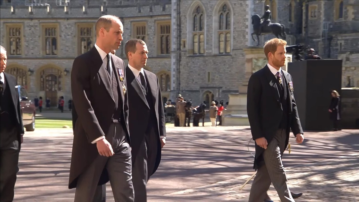 Peter Phillips, Harry herceg és Vilmos herceg