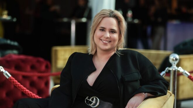 Tarján Zsófia a Sztárban Sztár 9. évadának a sajtóeseményén