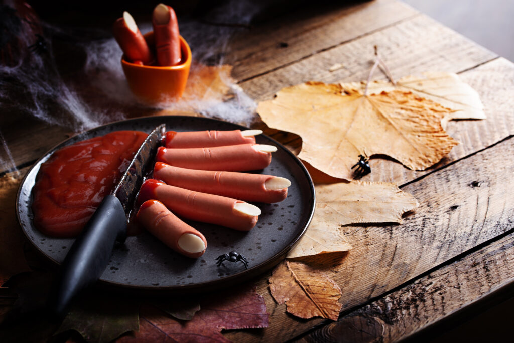 Halloweeni „véres" virsliujjak