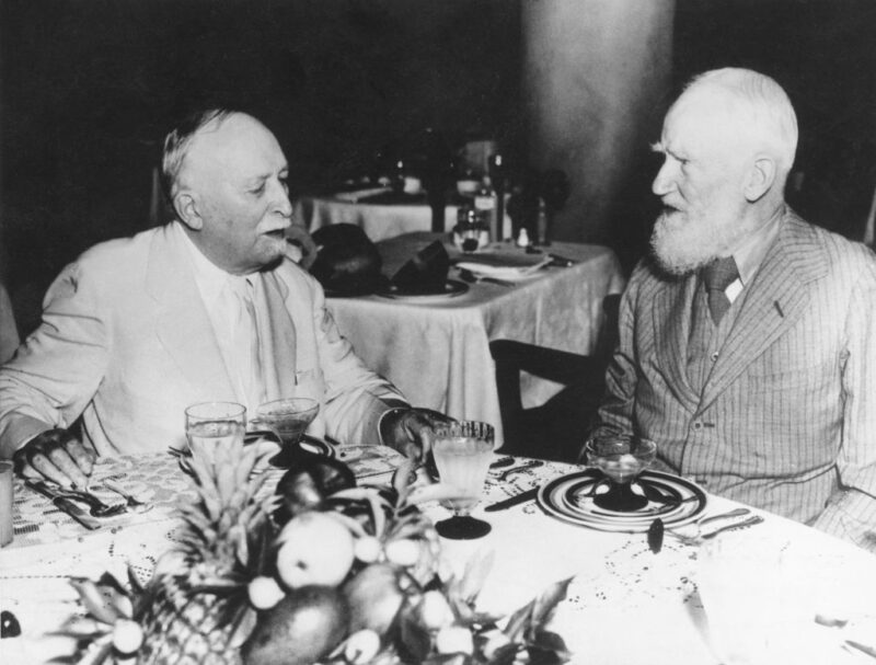 John Harvey Kellogg amerikai doktor és George Bernard Shaw ír író 
