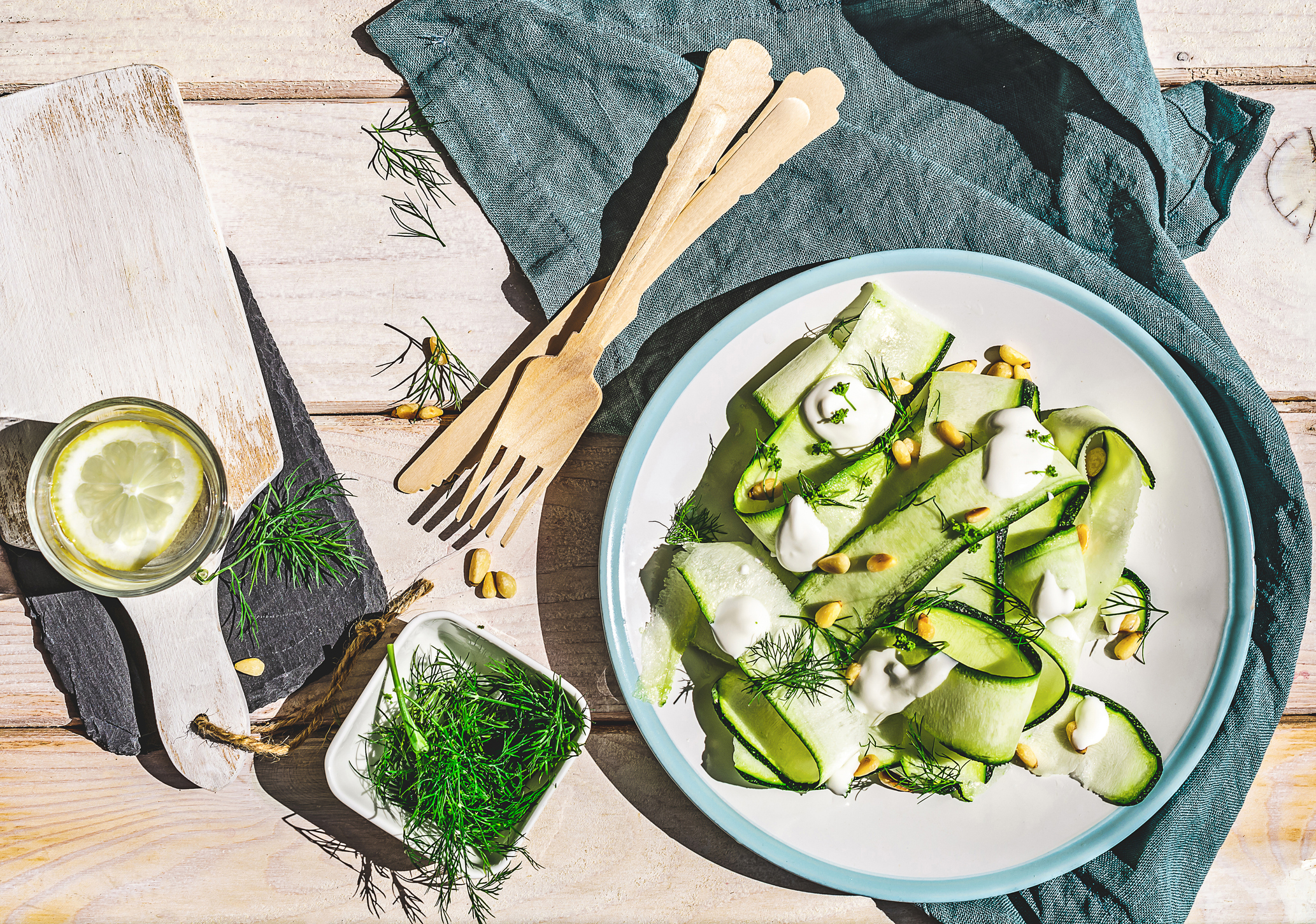 Könnyű cukkinisaláta