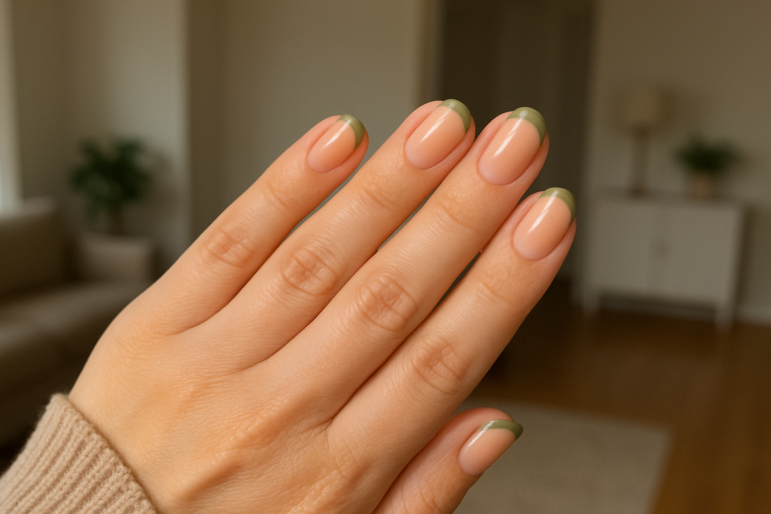 Őszi francia manikűr