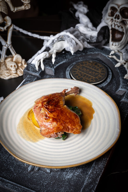 Sült csirkecomb egyben