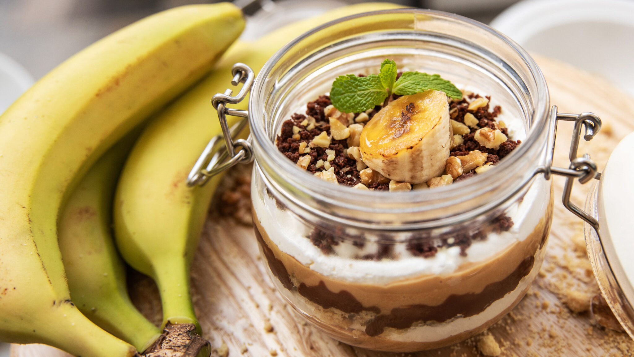 Banános-nutellás trifle: pohárdesszert a legnépszerűbb ízkombóval